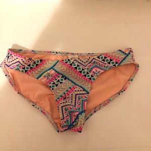 Neon multi-color bikini bottoms
